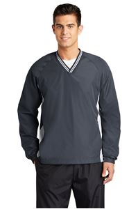 Picture of JST62 Sport-Tek® Tipped V-Neck Raglan Wind Shirt