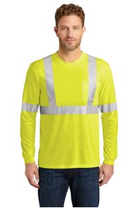 Picture of CS401LS Safety  CornerStone ANSI 107 Class 2 Safety T-Shirt